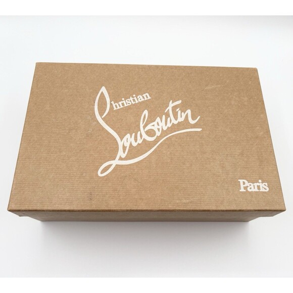 Christian Louboutin Gray Suede Stiletto Decoltish 85 Pumps Roche Sz EU 38 8 - Picture 14 of 14